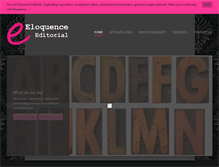 Tablet Screenshot of eloquenceeditorial.com